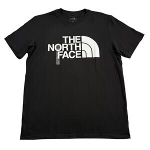 North Face Shirt Mens Medium Black Circular Design Graphic Tee Outdoors Logo